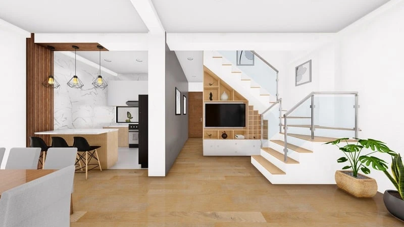 Render de interior del portafolio original